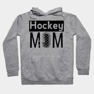 Hockey Mom in White and Black Hoodie